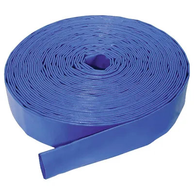 High Pressure Blue Lay Flat PVC Water Delivery Hose • £27.46