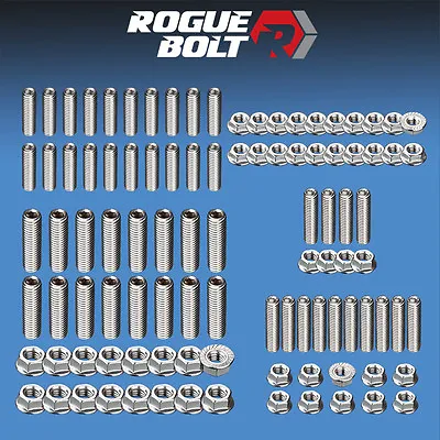 Ford Fe Engine Stud Kit Bolts Stainless Steel 352 360 390 406 427 428 Engines • $106.14