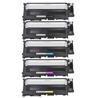 5 Toner Cartridge For Samsung CLP320 CLP325 CLX3180 CLX3180FW CLX3185 CLX3185FW • £43.69