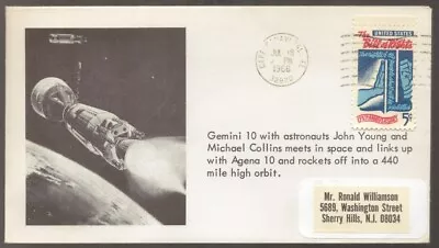$6.95 • Buy 1966 US Cape Canaveral GEMINI 10 With AGENA 10 Space Flight Cover