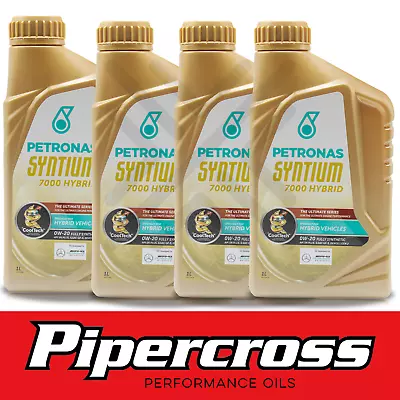 Petronas Syntium 7000 0W20 Car Engine Oil Fully Synthetic 4L 4 Litre (1L X 4) • £29.99