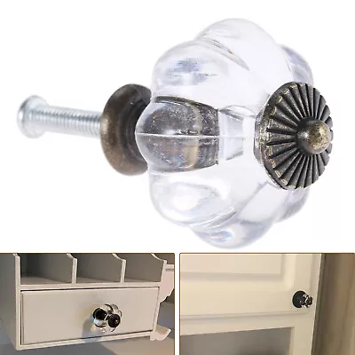 Clear Acrylic Door Cabinet Knobs Cupboard Drawer Furniture Handle Pull Kitchen • £16.88