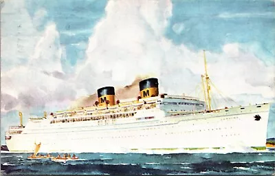 Postcard Matson Line - S.S. Lurline Luxury Liner Ship • $2.99