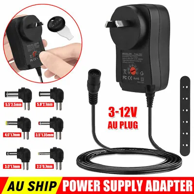 $14.99 • Buy Universal Power Supply Adapter Adjustable Transformer Charger Converter AC To DC