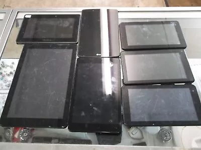 Tablet Lot ( BlackBerry LG RCA Vulcan Zte) FOR PARTS Or REPAIR ( 7 TABLETS) • $100