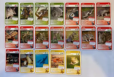 RED WOOLWORTHS AUSSIE ANIMALS TARONGA ZOO 19x CARDS • $3.99