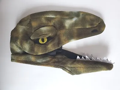 Dinosaur Costume T Rex Plush Adjustable Headpiece Hat Mask Halloween • $14.99