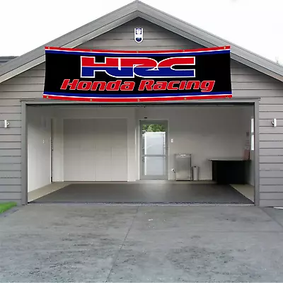 Honda HRC Banner 2x8 Ft Motorcycle Car Racing Show Flags Garage Wall Workshop US • $14.97