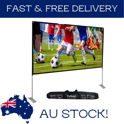 $139.99 • Buy Projector Screen With Stand 120 Inch 16:9, 4K HD Portable Projections Movies Scr