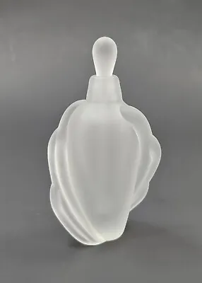 Vtg 1983 Thomas T Buechner Vitrix Perfume Bottle Frosted Glass Art Deco Style • $59.99