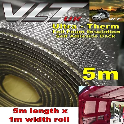 £48.79 • Buy Camper Van Insulation Foam Sound Proof Deadening Floor Roof 7mm Vw T 5 6 Car 5m