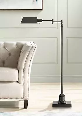 Jenson Traditional Pharmacy Floor Lamp 54  Tall Dark Bronze Adjustable Swing Arm • $129.99