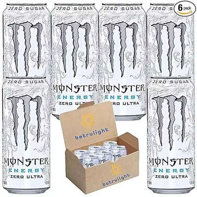 Monster Energy Zero Ultra Sugar Energy Drink 16oz - {6 Pack } • $29.99