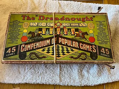 Vintage Chad Valley Compendium Of Popular Games The Dreadnought. 45 Games. • £0.99