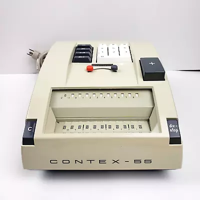Bohn Contex Model 55 Mechanical Calculator Made In Denmark - Mostly Working READ • $145.20