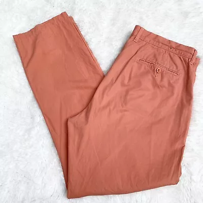 J.Crew Men's Lightweight Urban Slim Pants Chinos 36x32 Orange 100% Cotton GUC • $17.75