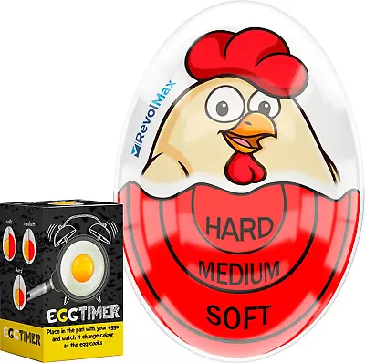 Color-Changing Egg Timer - Hard Boiled Egg Timer - Perfect Egg Timer Red • $7.40