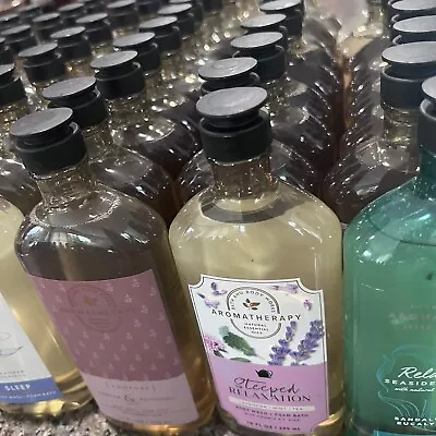 $15.99 • Buy Bath & Body Works Aromatherapy Essential Oils Body Wash + Foam Bath 10 Oz U Pick