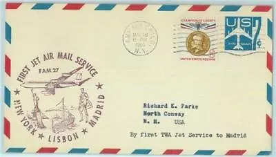 83237 -  USA- Postal History - FIRST FLIGHT: New York  Madrid -  # E 30a 1960 • $42