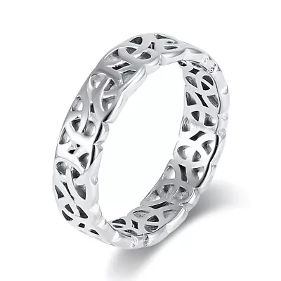 Men Women Viking Ring Stainless Steel Rune Hollow Celtic Band Norse Jewelry Gift • $8.99