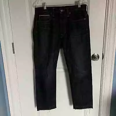 Vince Union Slouch Released-Hem Jeans Dark Vintage Wash Size 26 18928 • $65