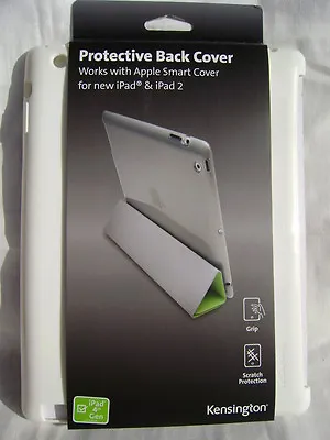 Kensington Protective Back Cover IPad 1 - 2 - 3 Works With Smart Cover -White #1 • £2.65