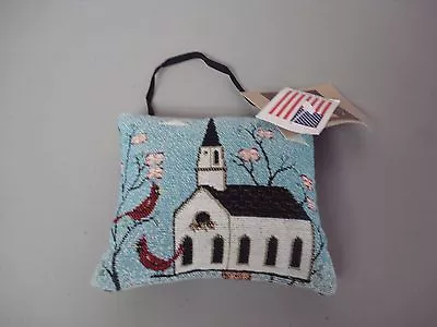 USA NWT Warren Kimble Bird Houses 5.75  X 5.75  Tapestry Door Knob Pillow #319 • $9.99