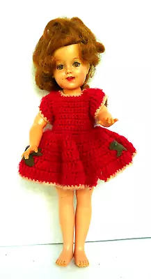 Vintage Ideal Shirley Temple Doll 12'' Tall Jointed Sleep Eyes Great Condition  • $24.95