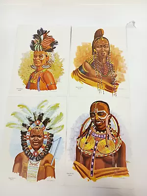 Kenyan Art PrintsKurya Dancer Rendile Masai Woman Women Warrior I14 P113 • £5.95