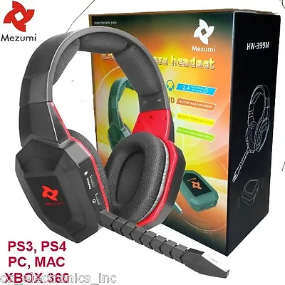 Universal Wireless Gaming Stereo Headset - PS3 PS4 XBOX 360 PC NEW AUSTRALIA • $64.95