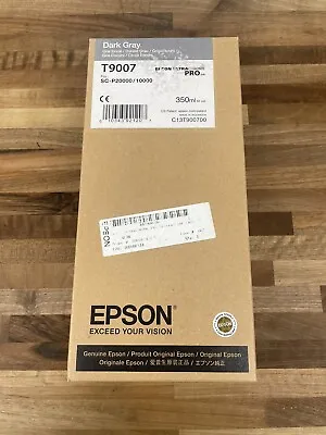 Expired Epson T9007 350ml Dark Gray Ink For SureColor P20000 | P10000 Printers • $100