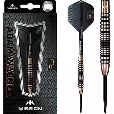 26 Gram Mission Adam Warner 90% Tungsten Steel Tip Darts Bronze Titanium • $57.91