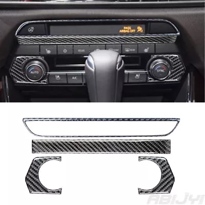 4Pcs Carbon Fiber Interior Climate Control Cover Trim For Mazda CX-9 2016-2022 • $15.35