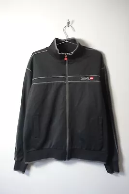 Vintage Quiksilver Full Zip Track Jacket Black Mens XL Surf • £29.99