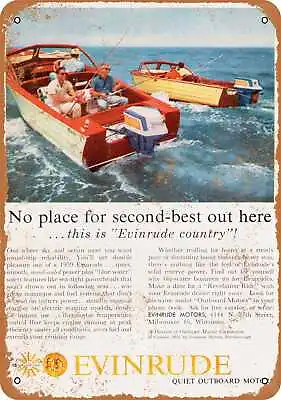 Metal Sign - 1959 Evinrude Outboard Motors - Vintage Look Reproduction • $18.66