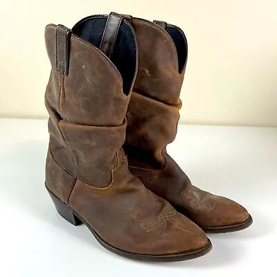 Laredo Leather Western Cowboy Boots Distressed Insulated Mens 10.5 EE • $39.99