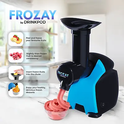 Frozen Fruit Ice Cream Maker Soft Serve Frozen Yogurt Machine With Recipe Book • $49