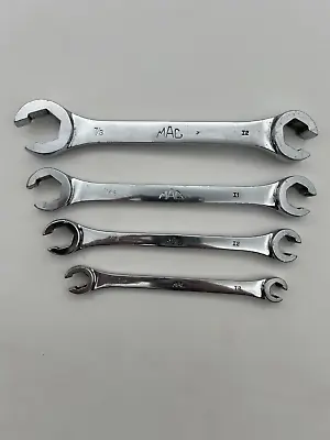 MAC Tools USA 4 Piece Flare Nut Wrench Set OHB2428 OHB2022 OHB1618 OHB1214 • $24.95