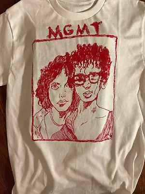 MGMT Band Music For Lovers White T-Shirt Cotton Full Size  RM318 • $20.99
