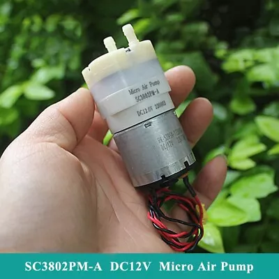 $4.99 • Buy DC12V 32mm Large Flow Micro Air Pump Diaphragm Vacuum Pump DIY Inflator Massager