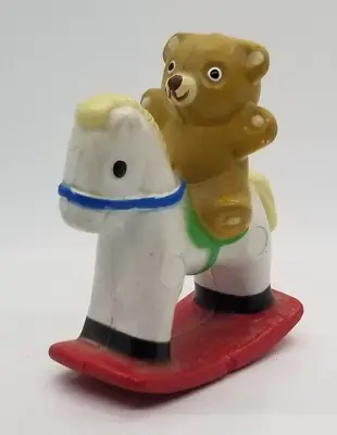 Enesco 1982 Miniature Rubber Rocking Horse Antique Figurine • $7.95