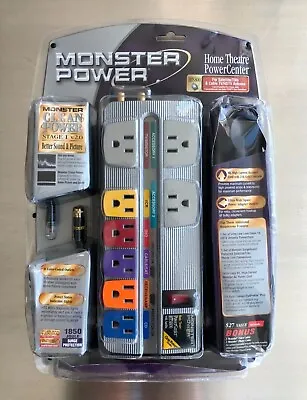 Monster Power Home Theatre PowerCenter HTS800 W/Surge Protection 8 Color Ports • $95.99