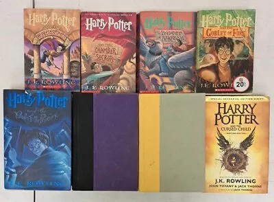 Harry Potter Complete Set 1-7 Lot Of 8 Hardcover & Paperback . #6.2.47 • $36.99