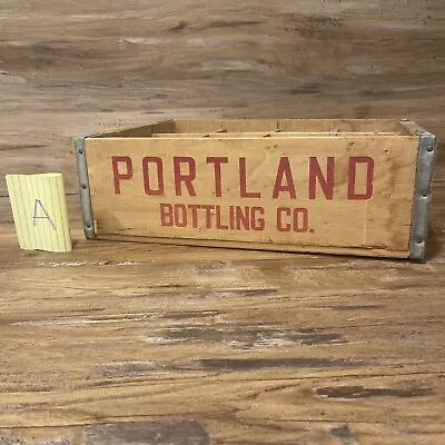 Vintage Wooden Portland Bottling Co. Carrying Crate - 17  X 12  • $29.99