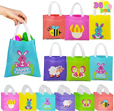 £18.31 • Buy Joyin Easter Egg Hunt Tote Bags Non Woven Easter Gift Goodie Bags Party Treat