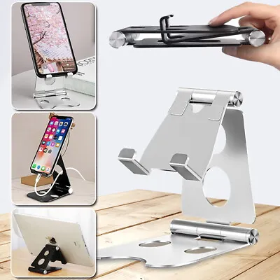 Adjustable Desktop Foldable Tablet Phone IPad Bracket Holder Stand Support UK • £6.24