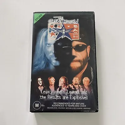 WCW The Great American Bash (VHS 1999) Ex Rental Wrestling VHS Tape WWF WWE WCW • $41
