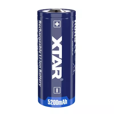 £12.95 • Buy Xtar 26650 Rechargeable Battery 3.6V LED For Torch Flashlight 5200mAh 1 Pack