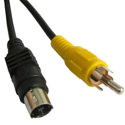 4 Pin S-Video TV To RCA Male AV Cable Converter Adapter Lead • £5.49