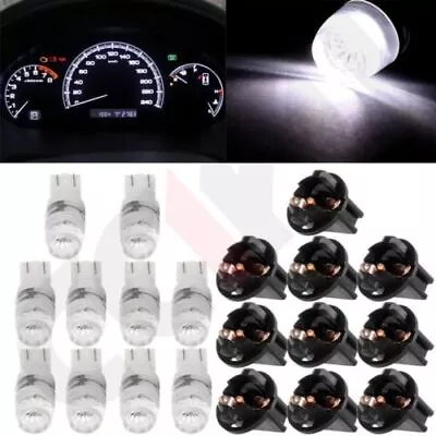 10x White Samsung 2323 T10 Socket Twist Lock License Plate Light Bulbs 194 168 • $9.47